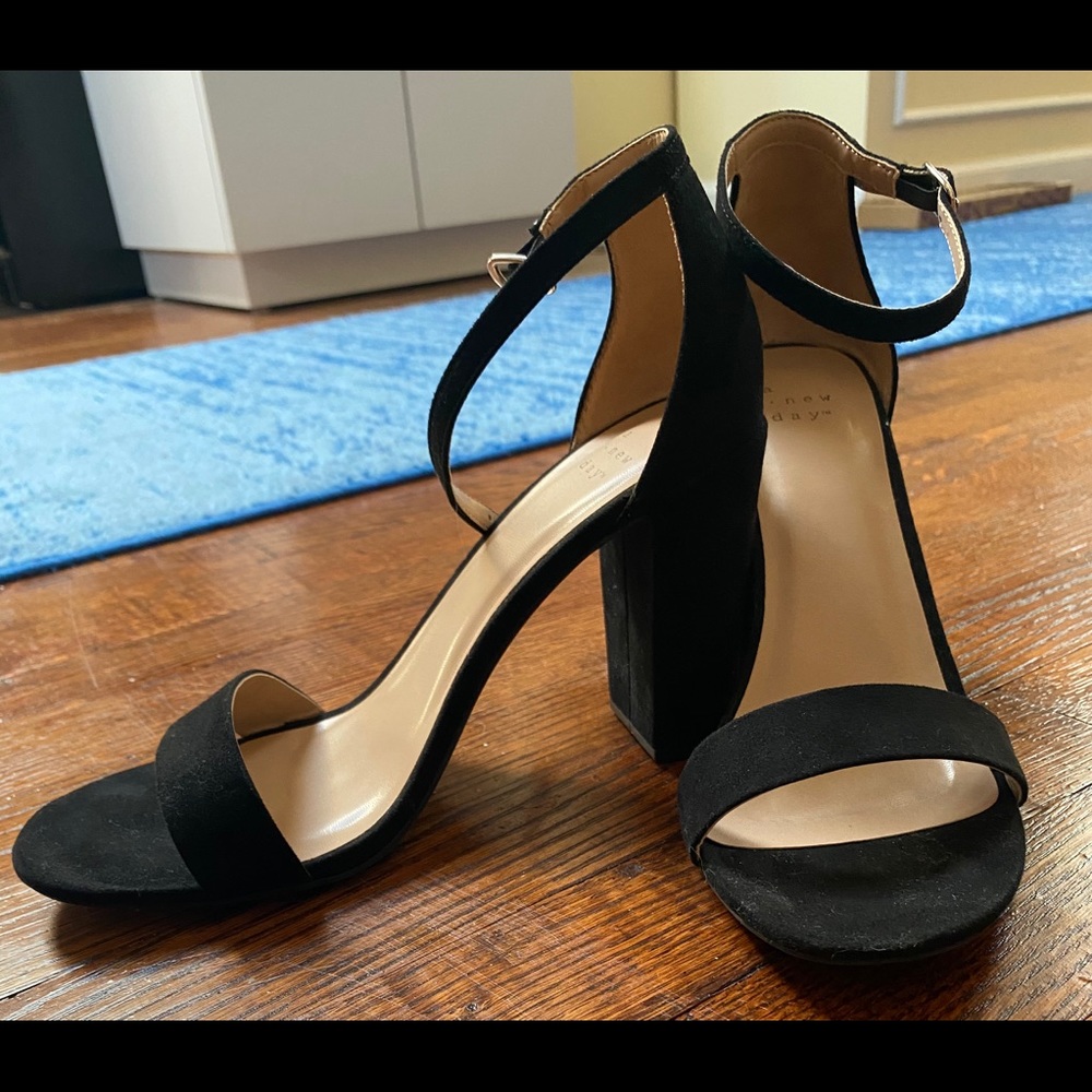 A New Day Black Block Heels